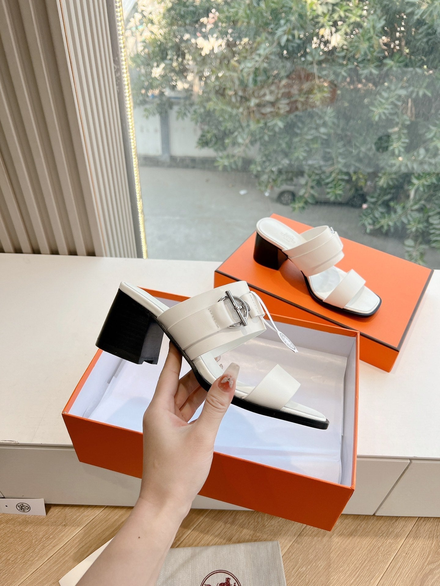 KUTE 60 SANDAL IN WHITE CALFSKIN、mysite、Cacoeks