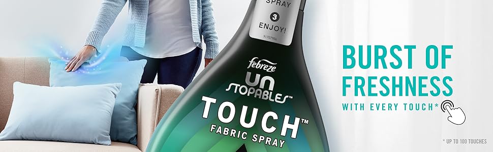 Burst of Freshness with Every Touch, Fabric Spray Bottle, Pillows, Blankets