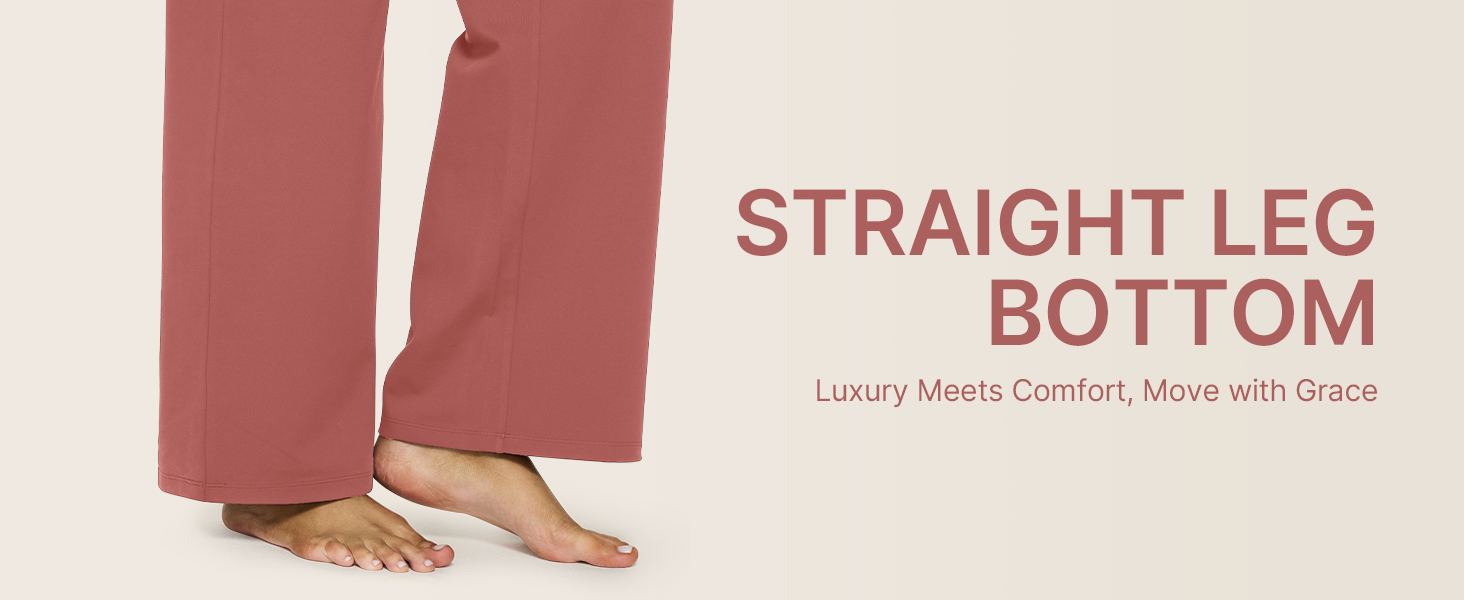 straight leg bottoms