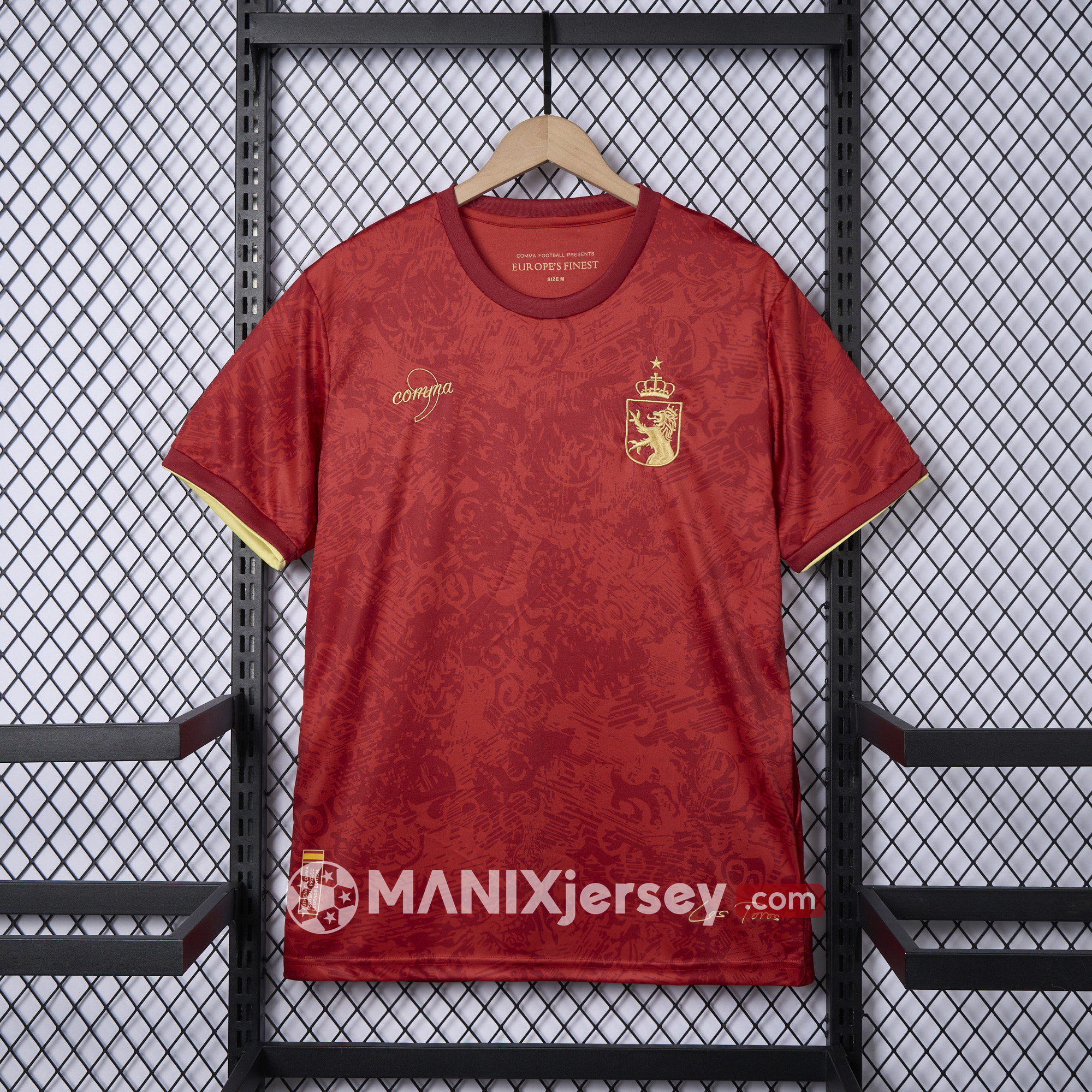 ManixJersey.com | Spain 2024-25 COMMA Red Special Edition Jersey - Fans Version -Customize Name, Number and Patch | Worldwide Shipping