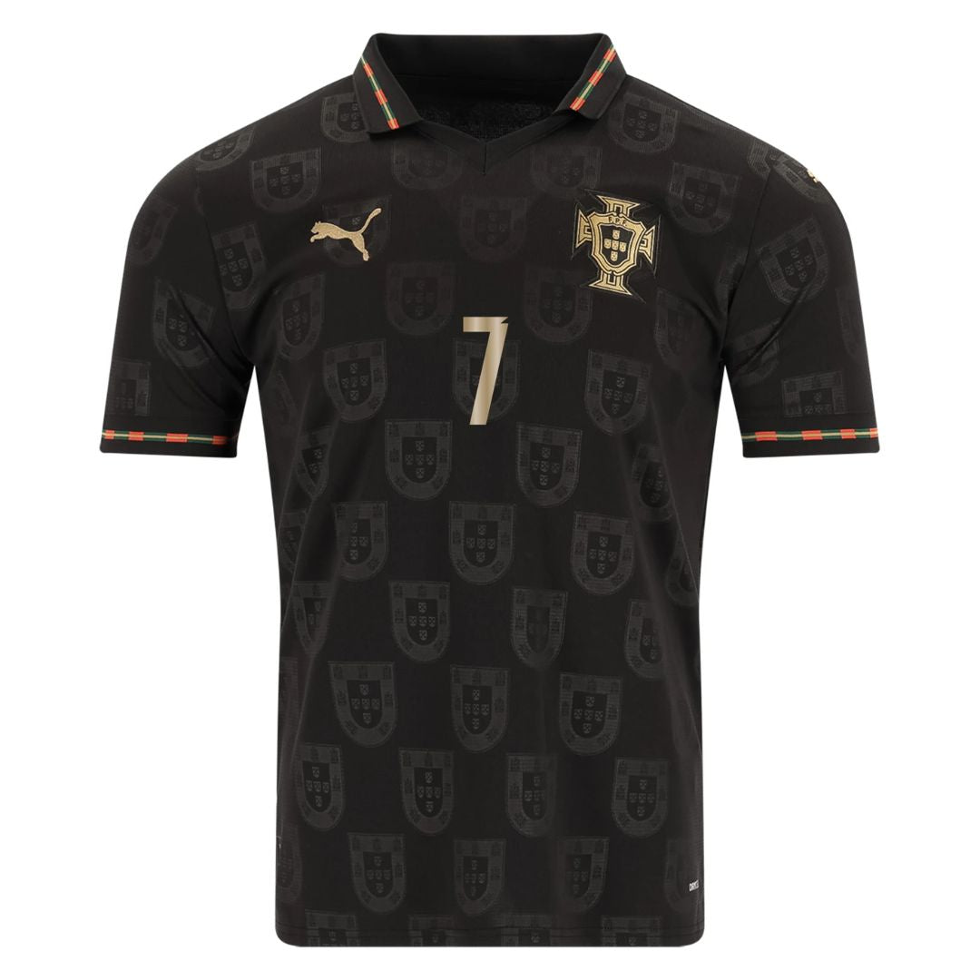 Portugal Fan Jersey Black Panther 2025/26 #13 Eusebio and #7 Ronaldo-mysite Custom Football Kit- Nextkits
