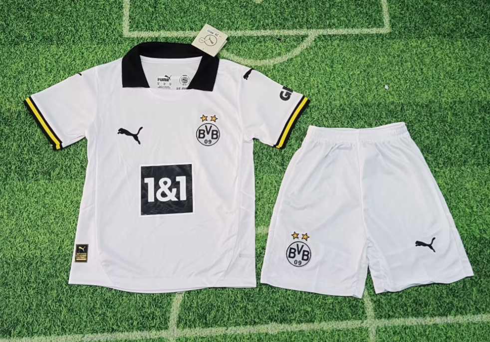24/25 Borussia Dortmund Third Away Football Shirt Kids Size Suit-mysite Custom Football Kit- Nextkits