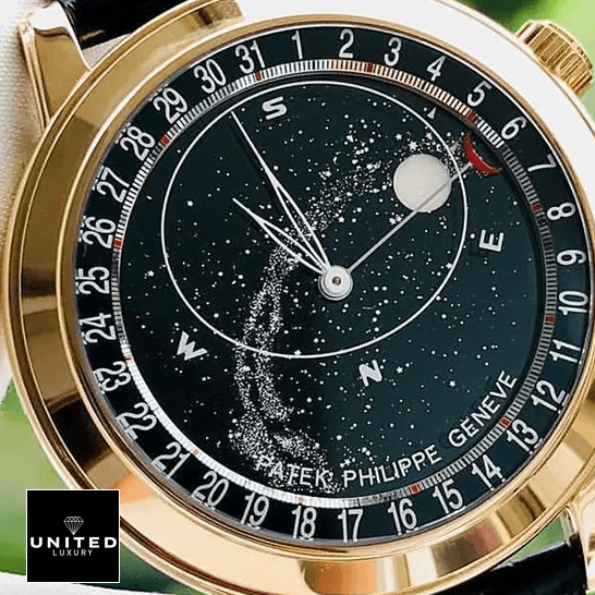 Patek Philippe 6120_001 Celestial Rose Gold Black Dial Replica front view
