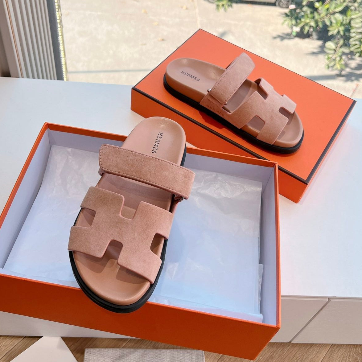 CHYPRE SANDAL IN ROSE PINK SUEDE、mysite、Cacoeks