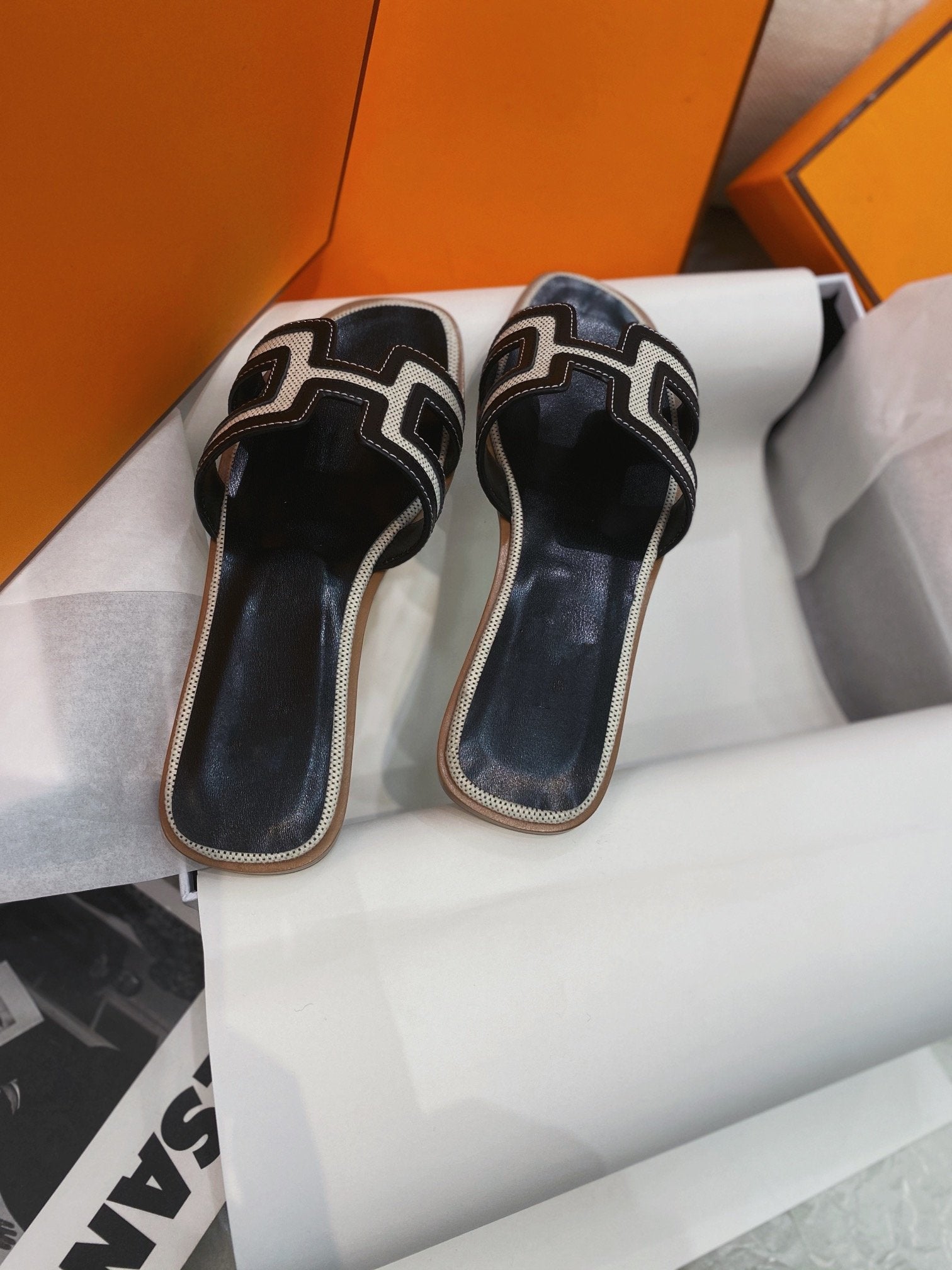 0ran Sandal Black Leather、mysite、Cacoeks