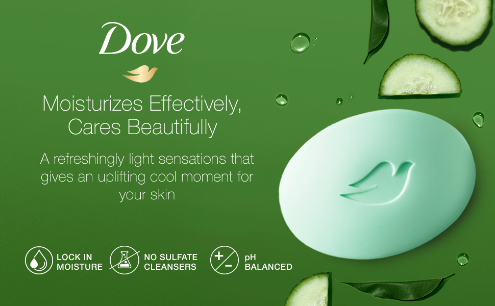 100% gentle cleansers, Sulphate Free, pH Balance, microbiome gentle Dove logo