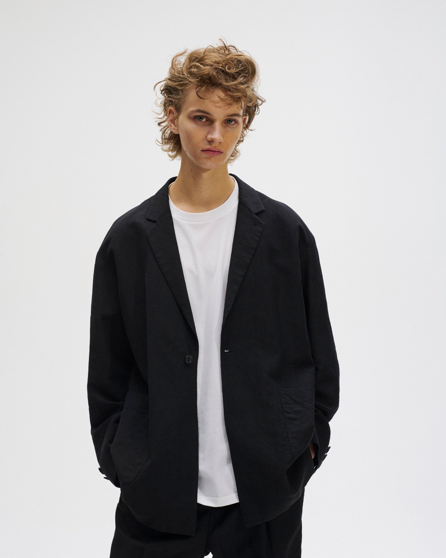 SOPHNET. 25S/S LINEN WOOL RELAX FIT 1BUTTON BLAZER  SOPH-250021 