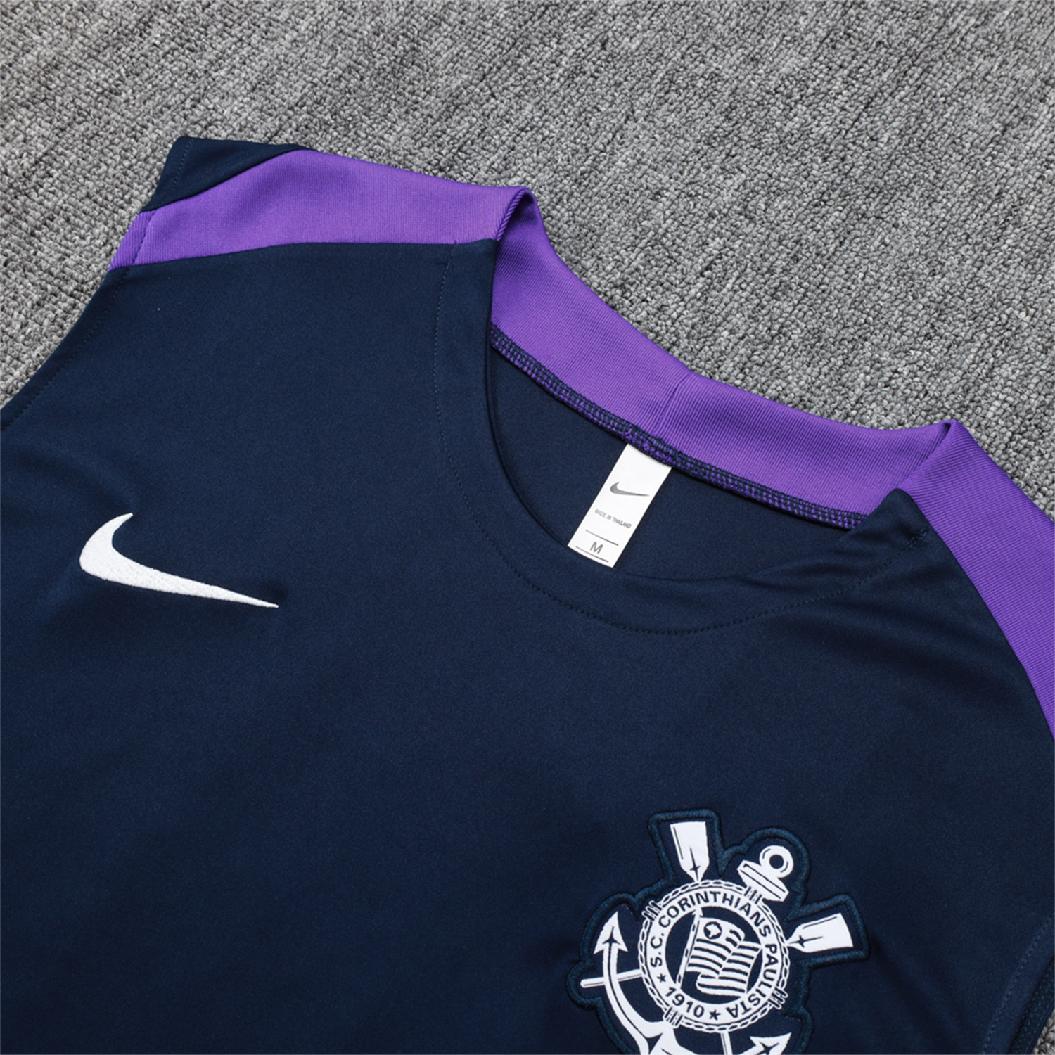 UltraTrikot-Corinthians 25-26 Vest Training Set - Deep Blue Black Vest and Shorts