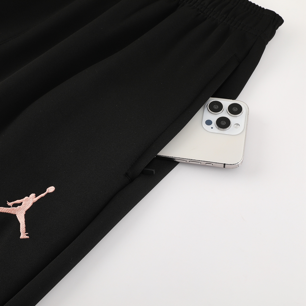 ManixJersey.com | Paris Saint-Germain PSG 24-25 Jacket Training Tracksuit - Light Pink Top and Black Pants -Customize Name, Number and Patch | Worldwide Shipping