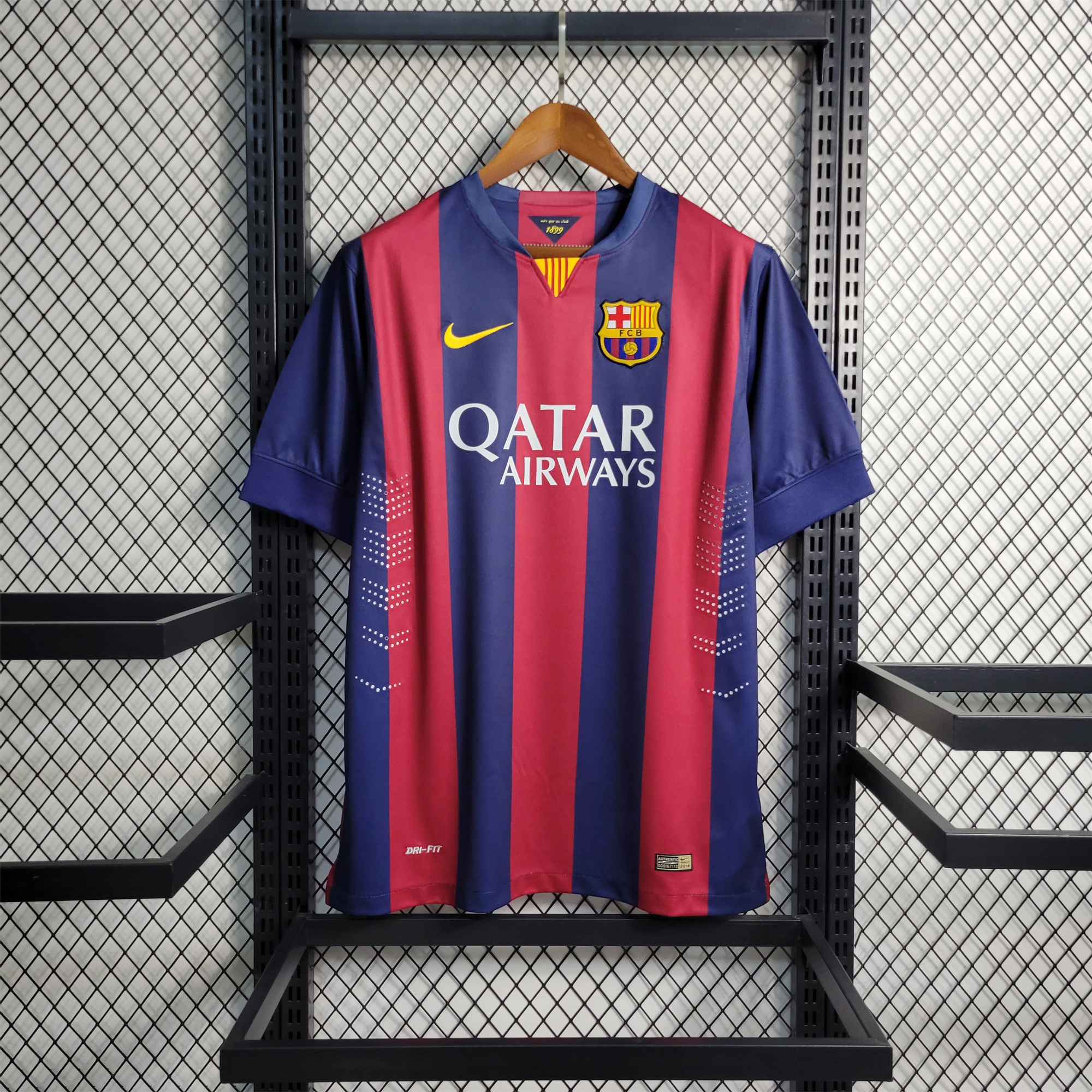 ManixJersey.com | Retro Barcelona 14-15 Home Stadium Jersey -Customize Name, Number and Patch | Worldwide Shipping