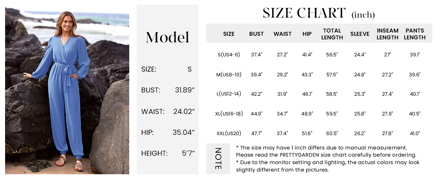 PRETTYGARDEN One Piece Jumpsuits for Women