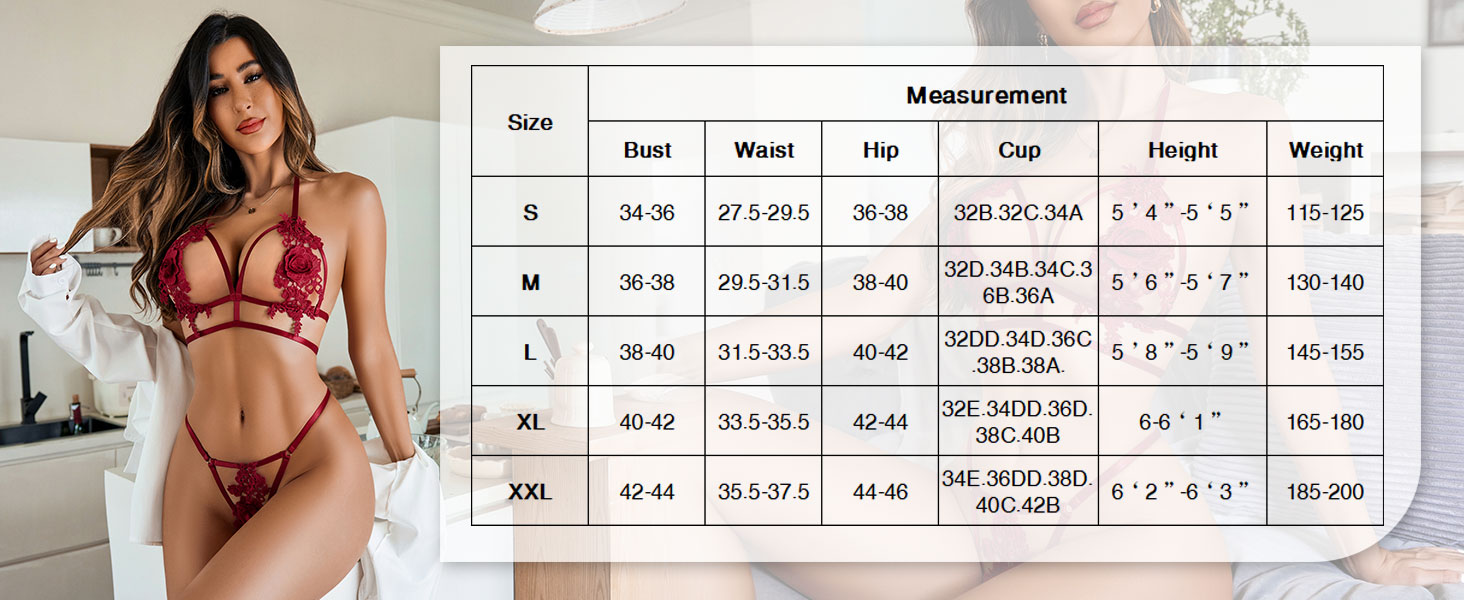 size chart for this lingerie