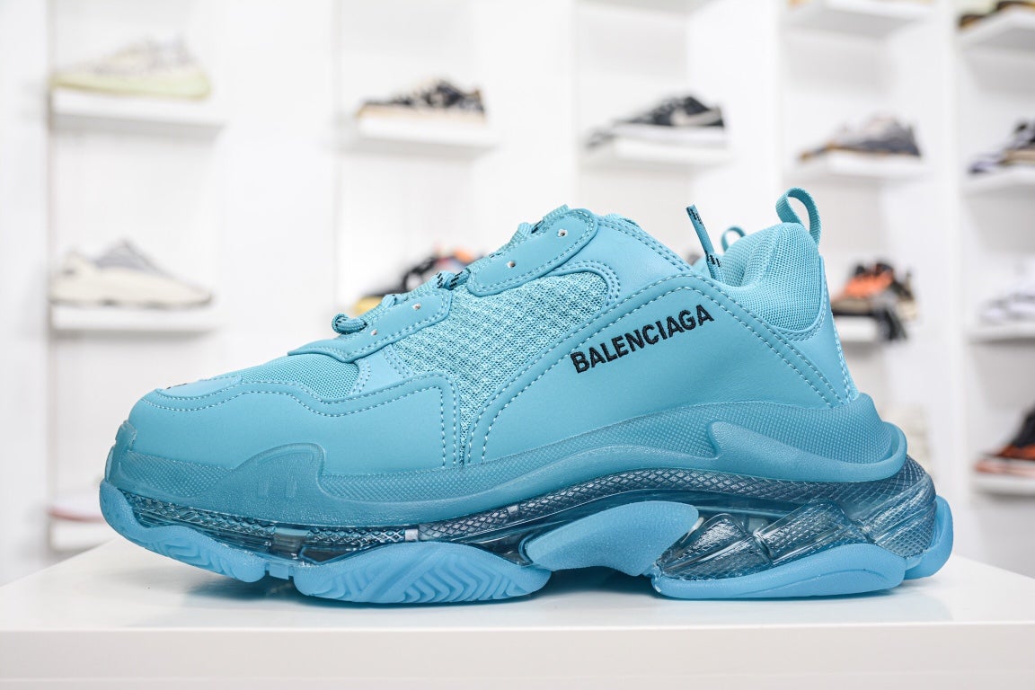 Balenciaga Triple S Clear Sole Sneaker Blue、mysite、Cacoeks