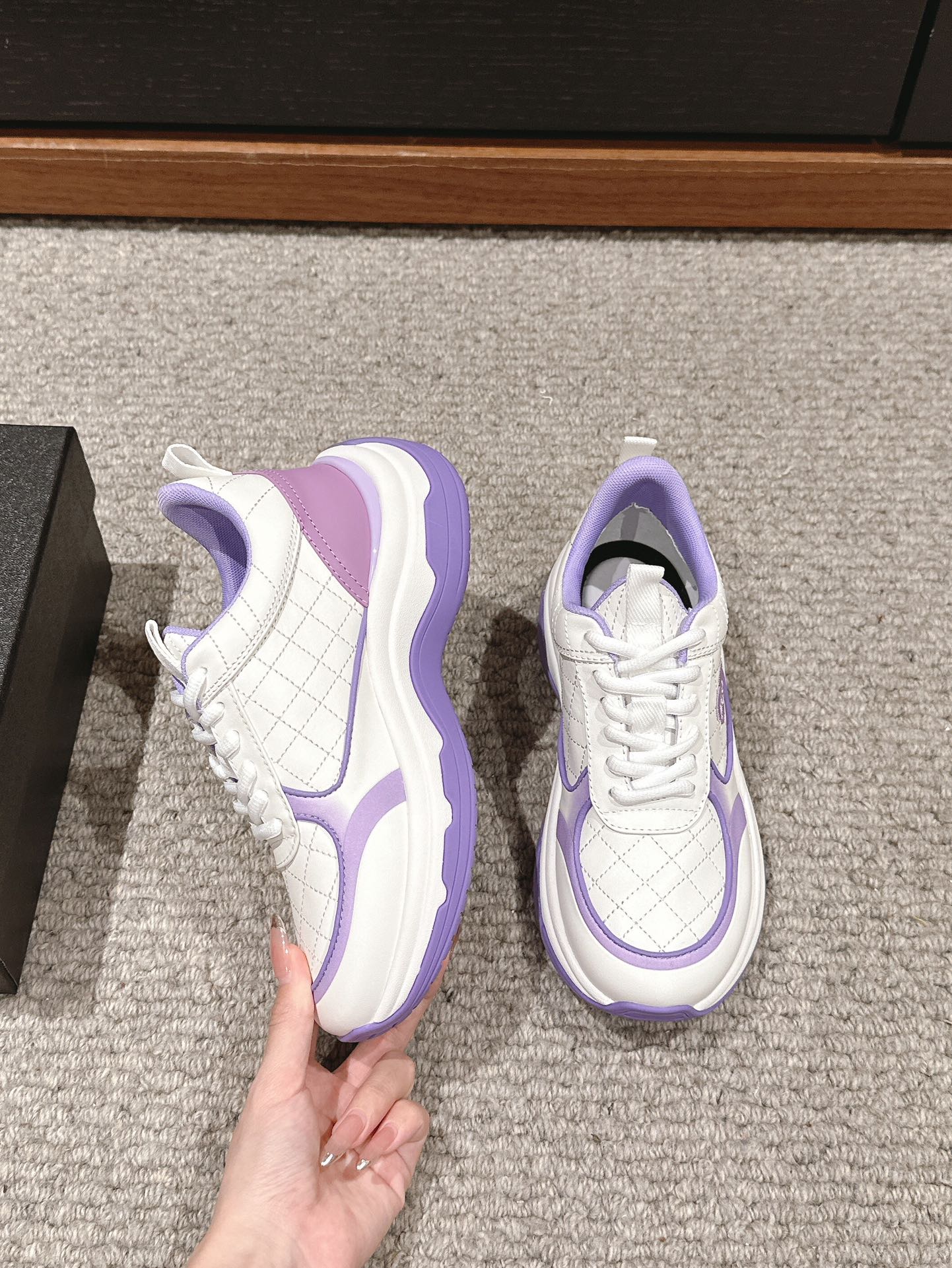 CC CLASSIC SNEAKER IN WHITE MIX IRIS PURPLE LAMBSKIN、mysite、Cacoeks