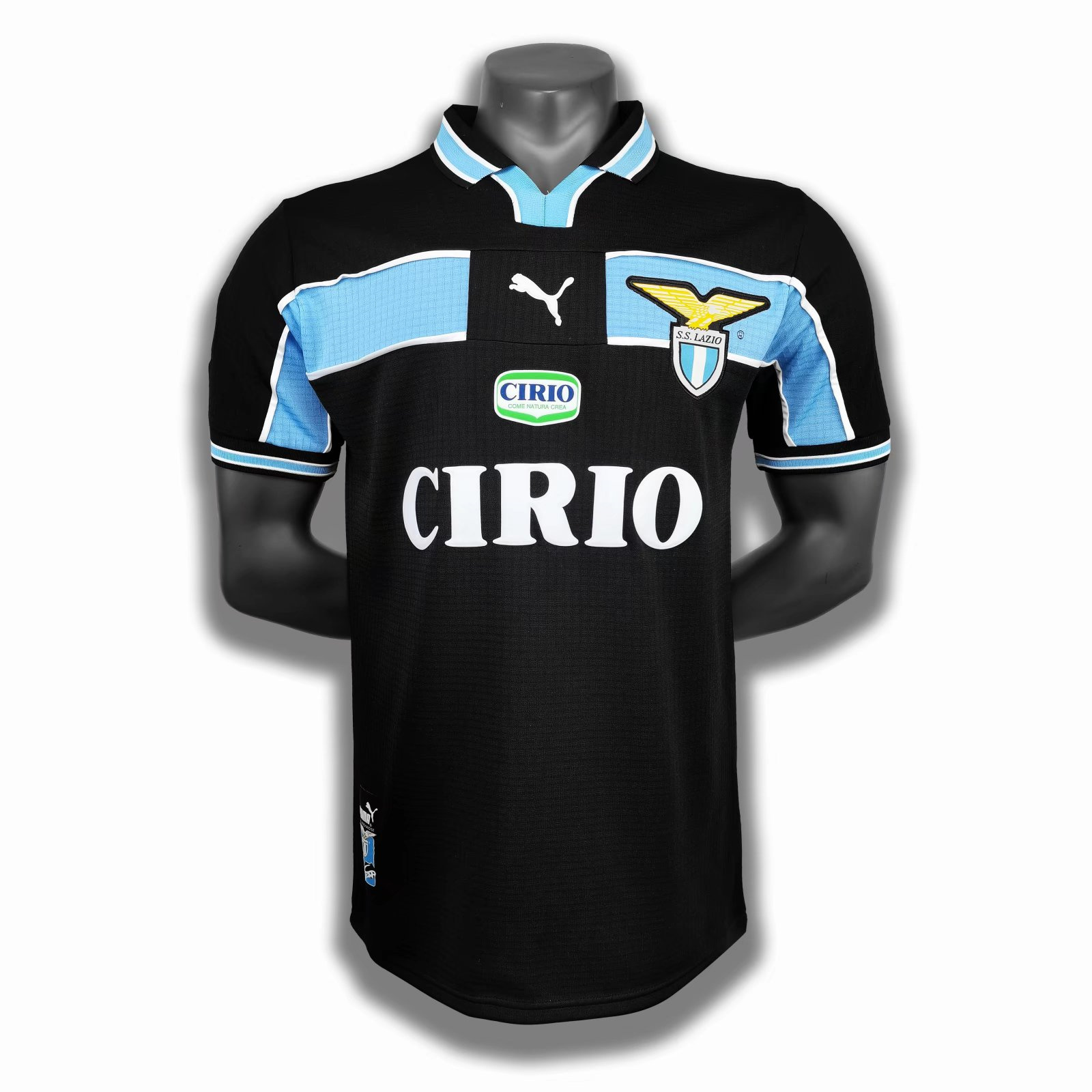 JerseysGala.com | Retro Lazio 98-99 Away Stadium Jersey -Customize Name, Number and Patch | Worldwide Shipping