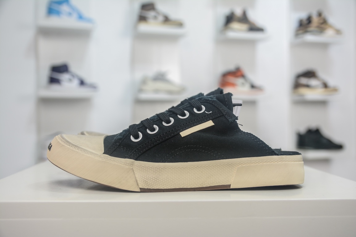 Balenciaga Paris Trainer Mule in Navy、mysite、Cacoeks