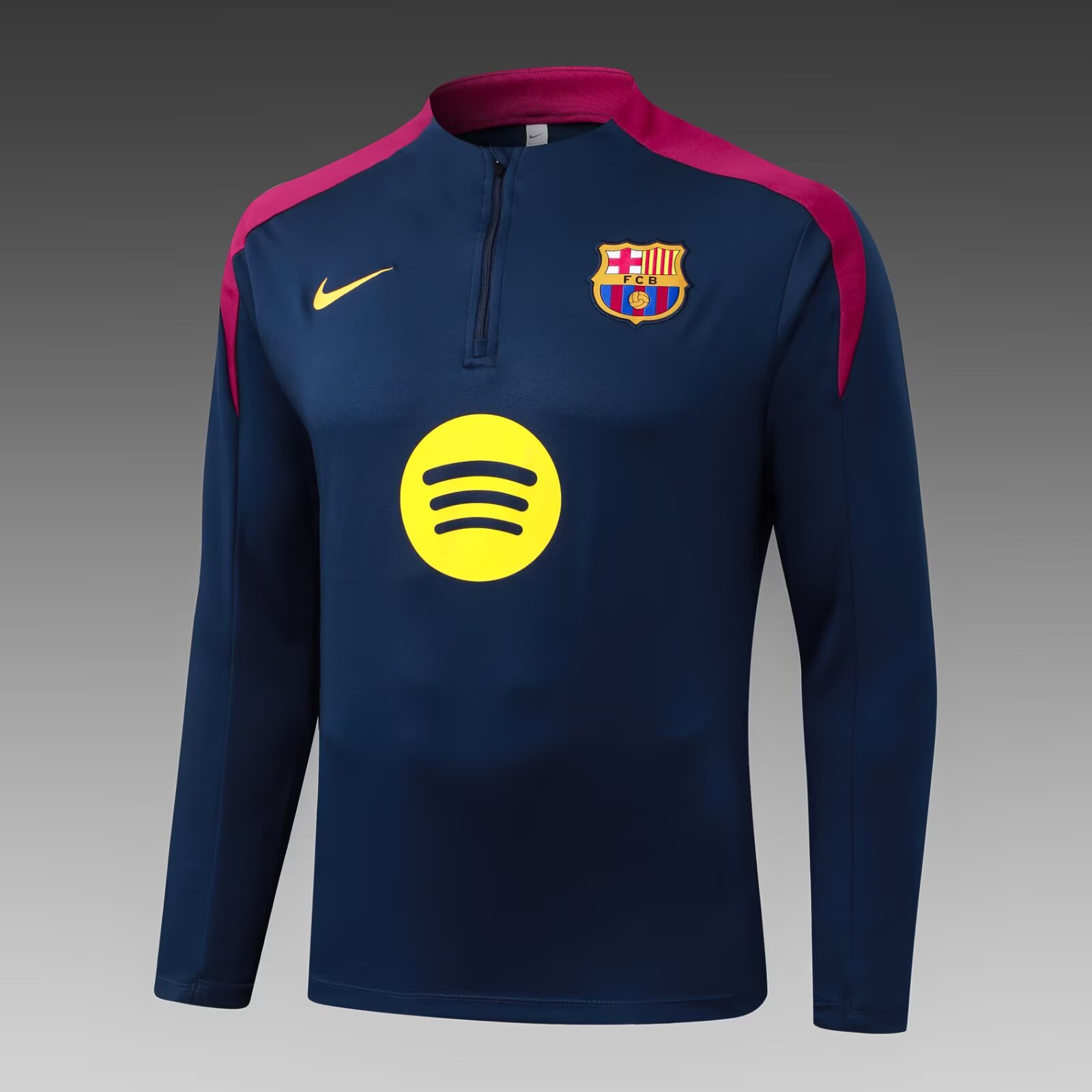 2025/2026 Barcelona Half-Pull Training Suit Royal Blue Jersey Set:football jersey mysite: unitedjerseyfootball 邓江浪:football