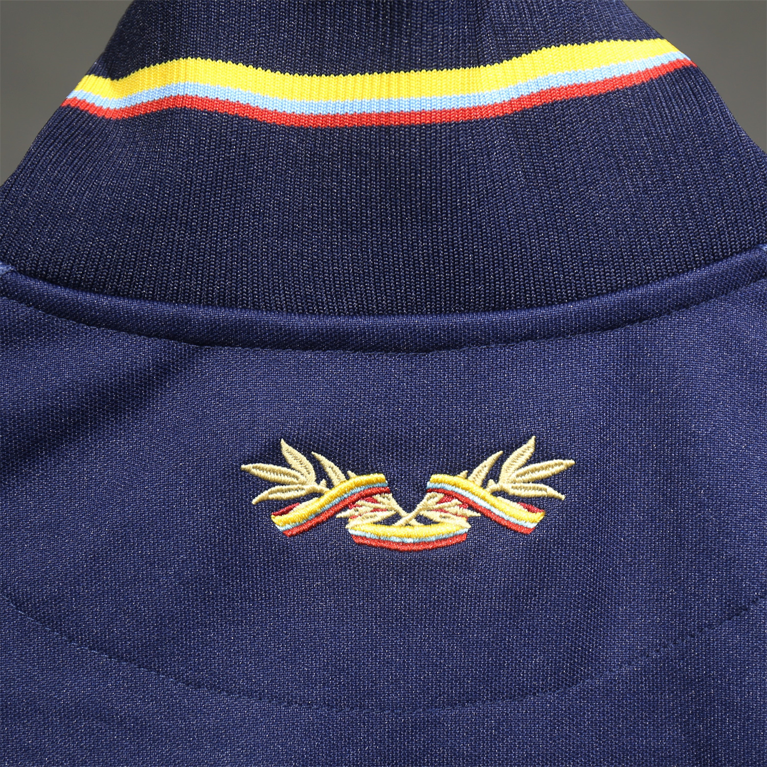 GlobeJersey-Colombia 2024 100th Anniversary Jacket Training Tracksuit - Deep Blue