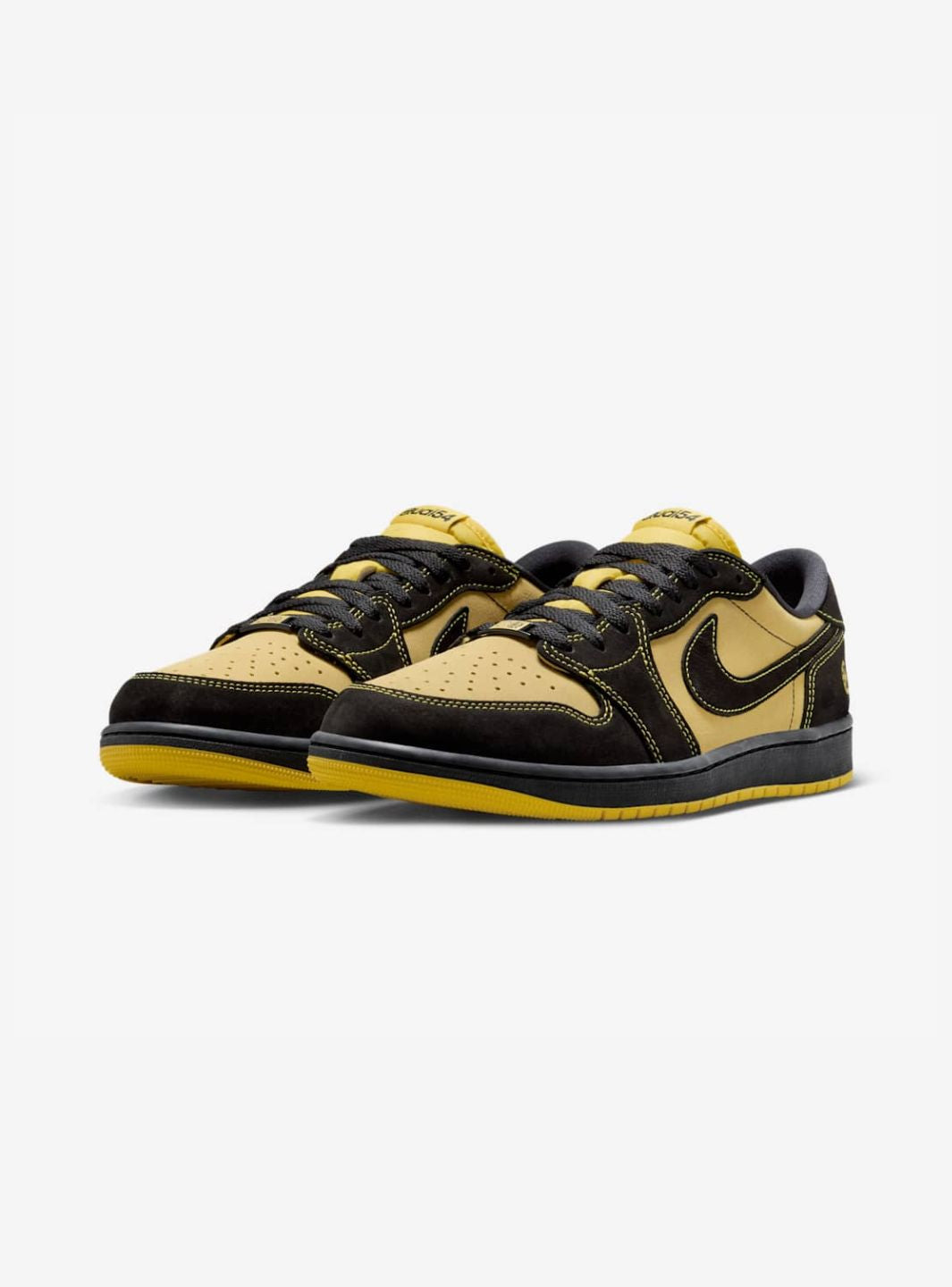 Air Jordan 1 Retro Low OG Quai 54 Black Tour Yellow Red、JORDAN、Cacoeks