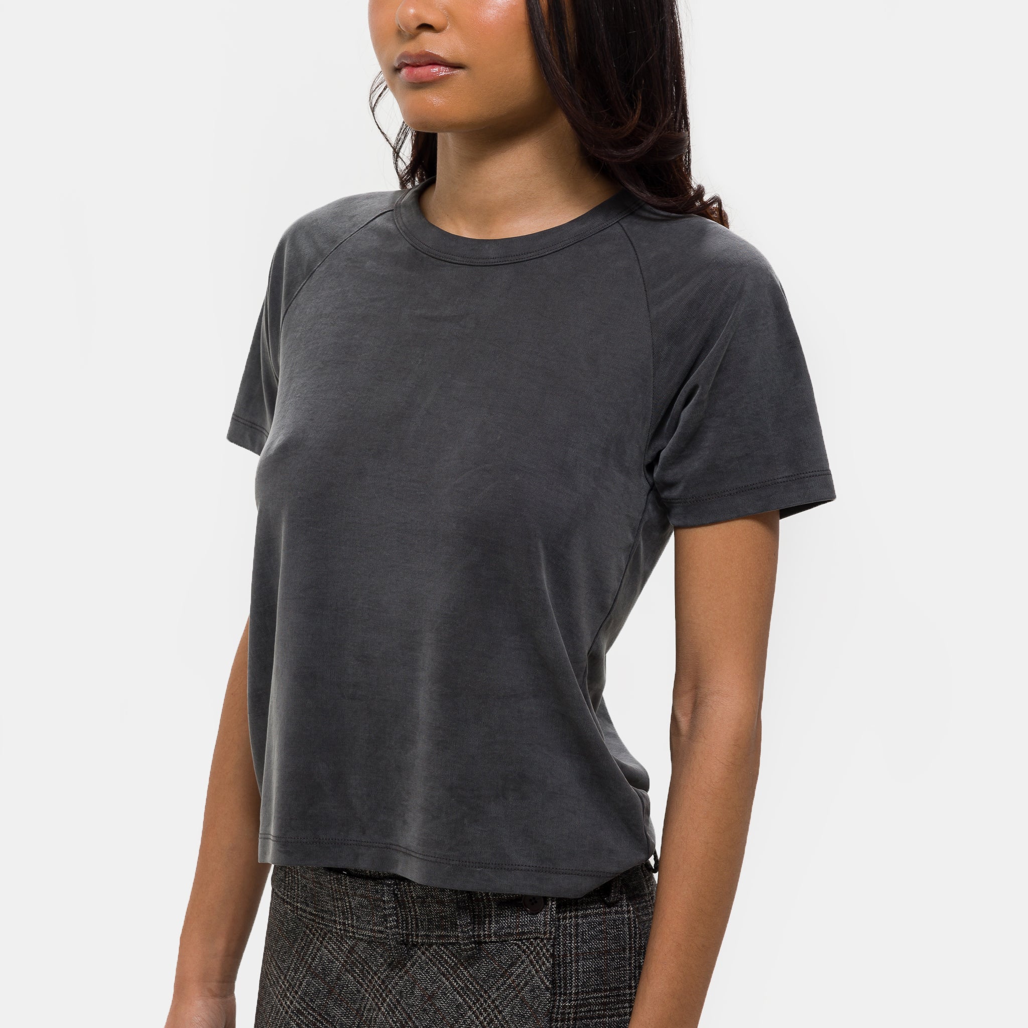 Raglan T-Shirt in Metal Grey