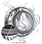 Shop for WW80T754DWH/SP now. Image shows water swishing around washer drum of QuickDrive™. 8Kg. Front Load. 4 Ticks