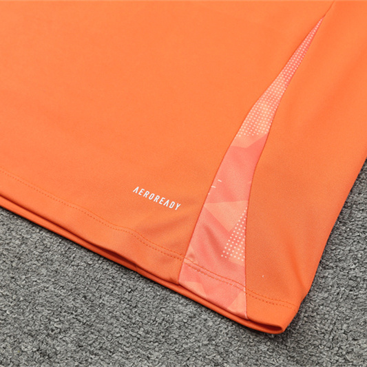 JerseysGala.com | Manchester United 24-25 Long Sleeve Training Set - Orange -Customize Name, Number and Patch | Worldwide Shipping