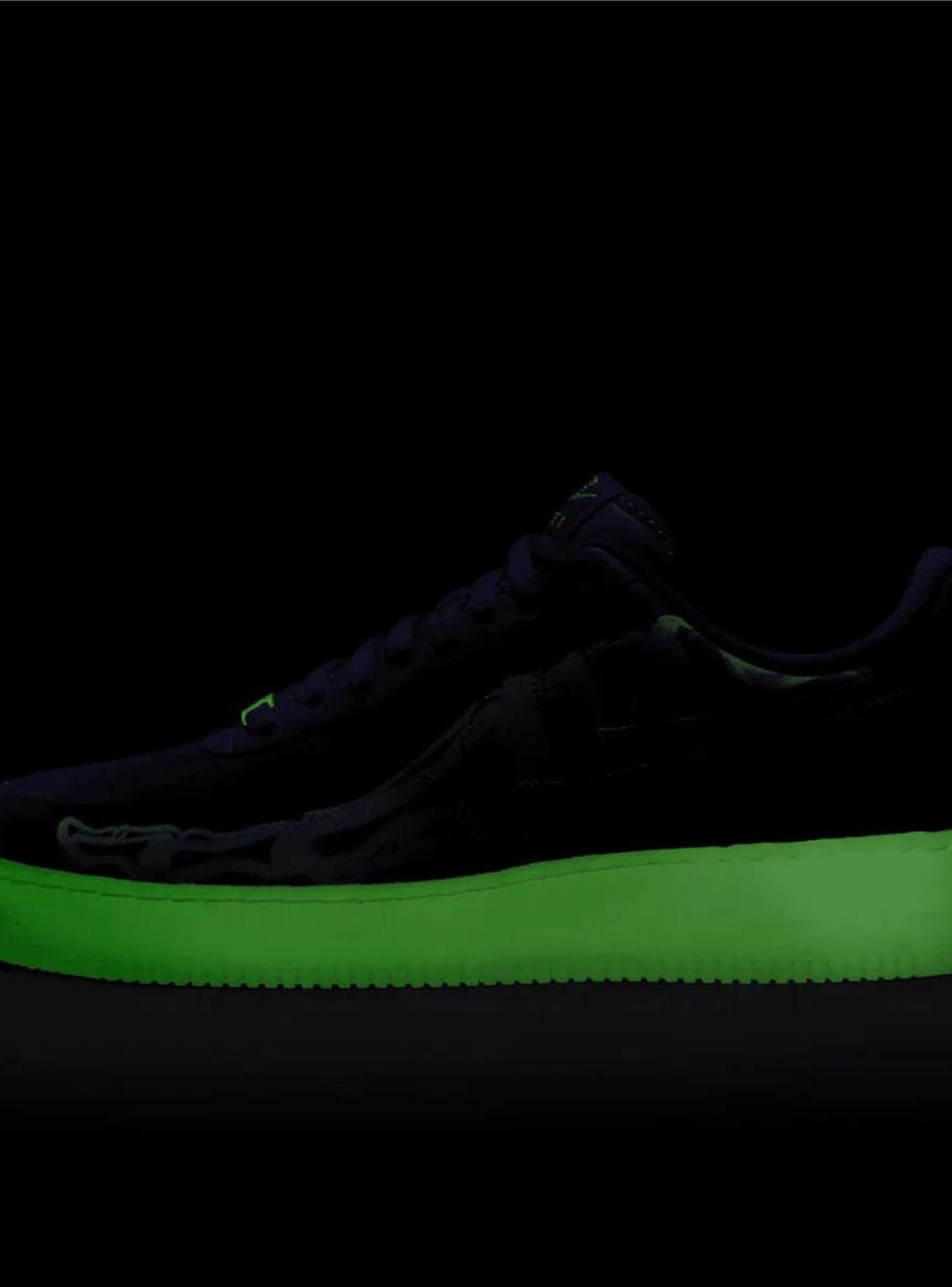 Nike Air Force 1 Low Purple Skeleton Halloween (2021)、NIKE、Cacoeks