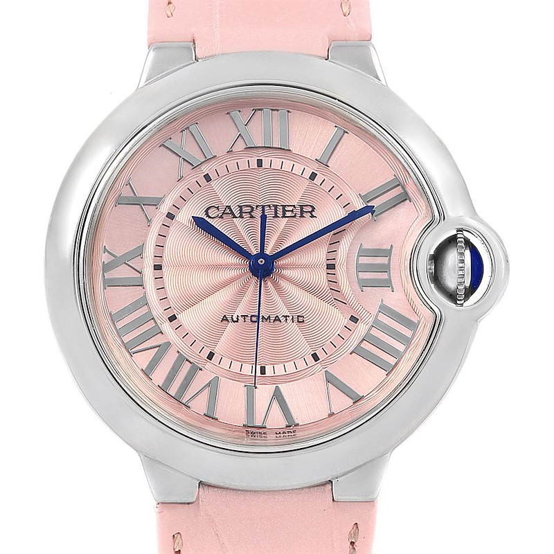 Super Clone 1:1 CARTIER Ballon Bleu Bleu Pink Dial 36mm WSBB0007 Replica-fasswatch