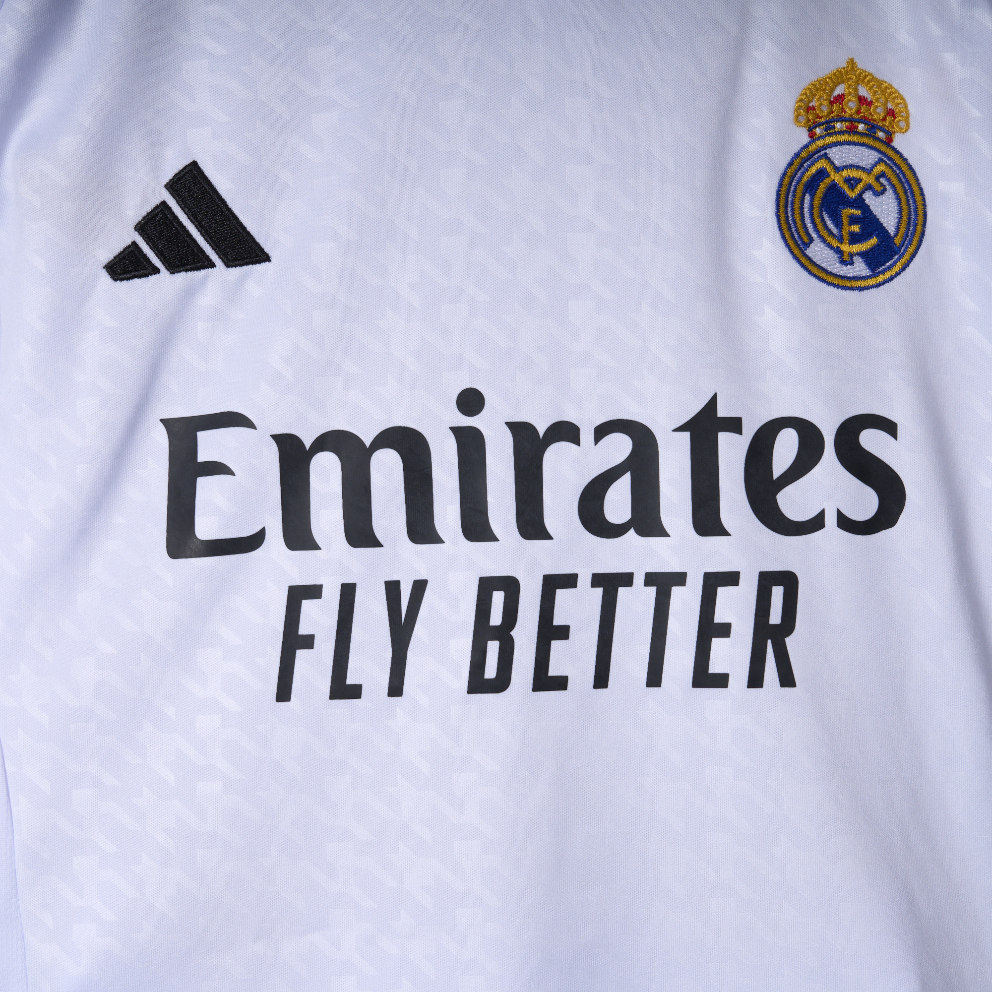 ManixJersey.com | Real Madrid 24-25 Home Long Sleeve Kids Kit -Customize Name, Number and Patch | Worldwide Shipping