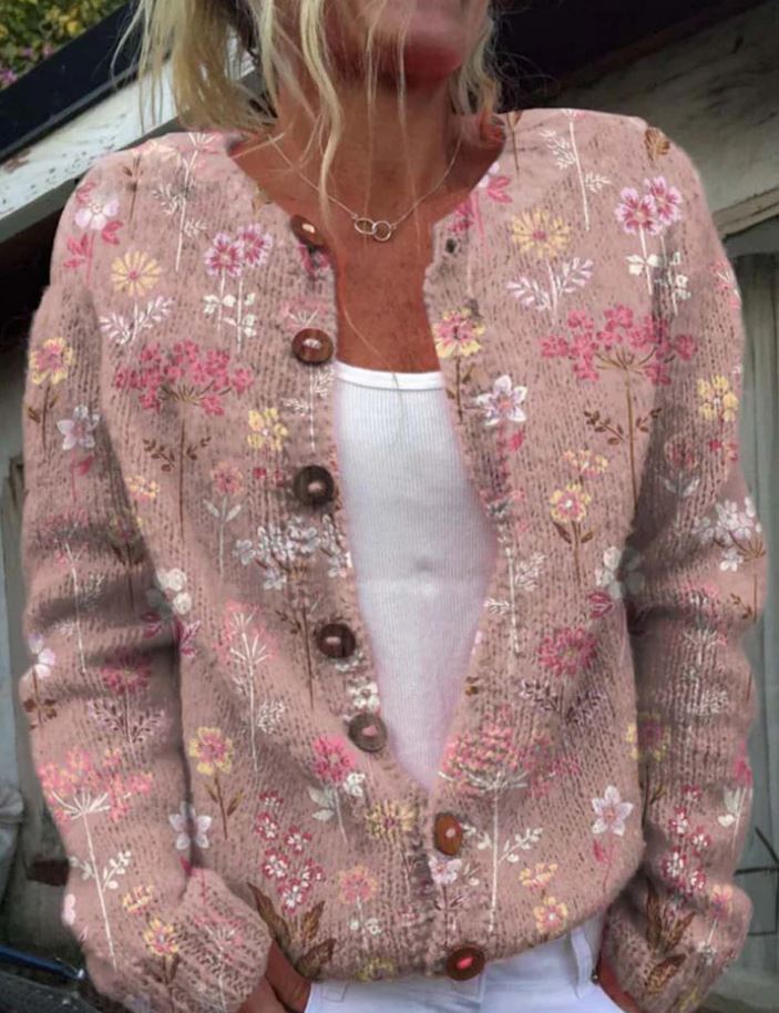 Elegant Floral Print Vest