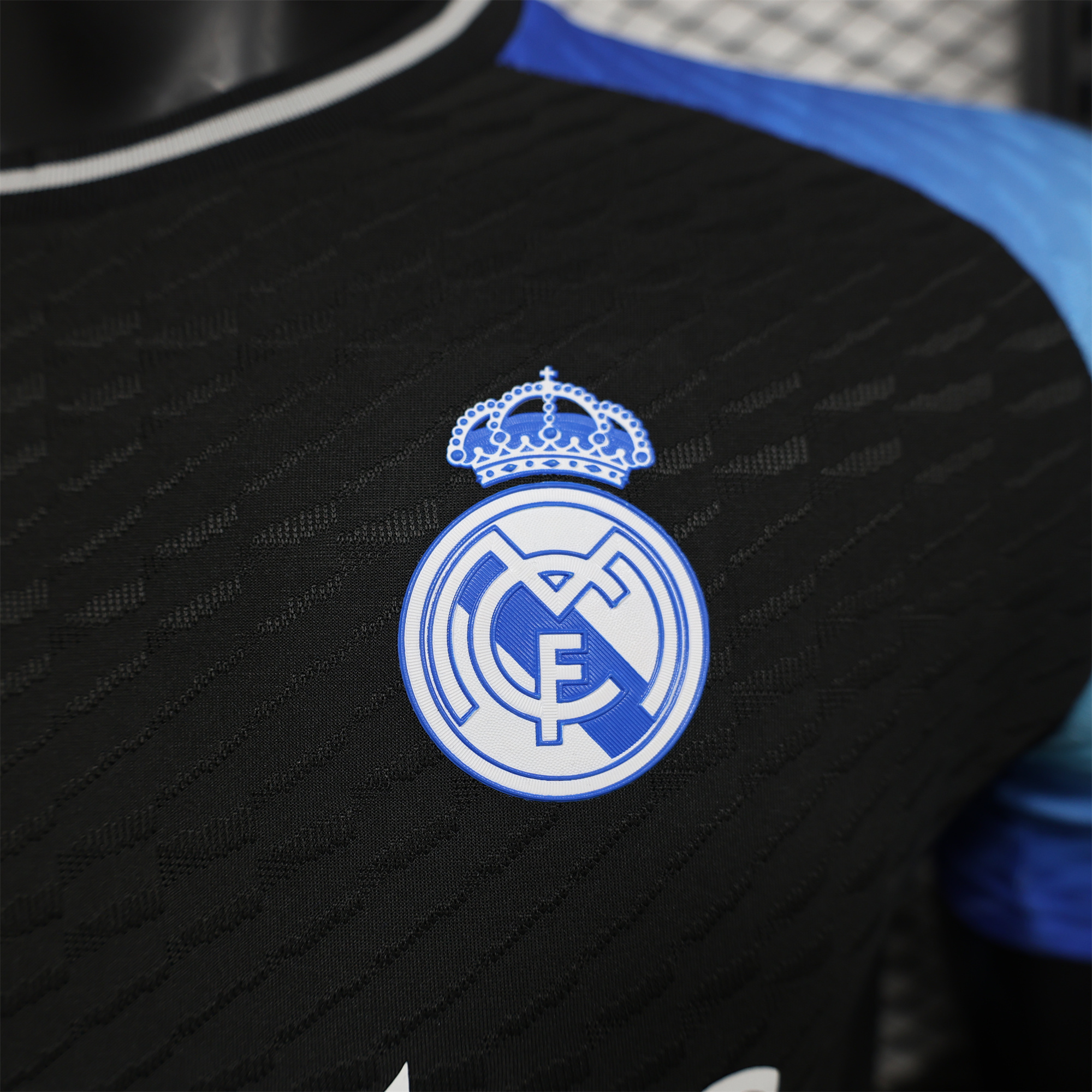 JerseysGala.com | Real Madrid 24-25 Black Blue Special Edition Jersey - Player Version -Customize Name, Number and Patch | Worldwide Shipping