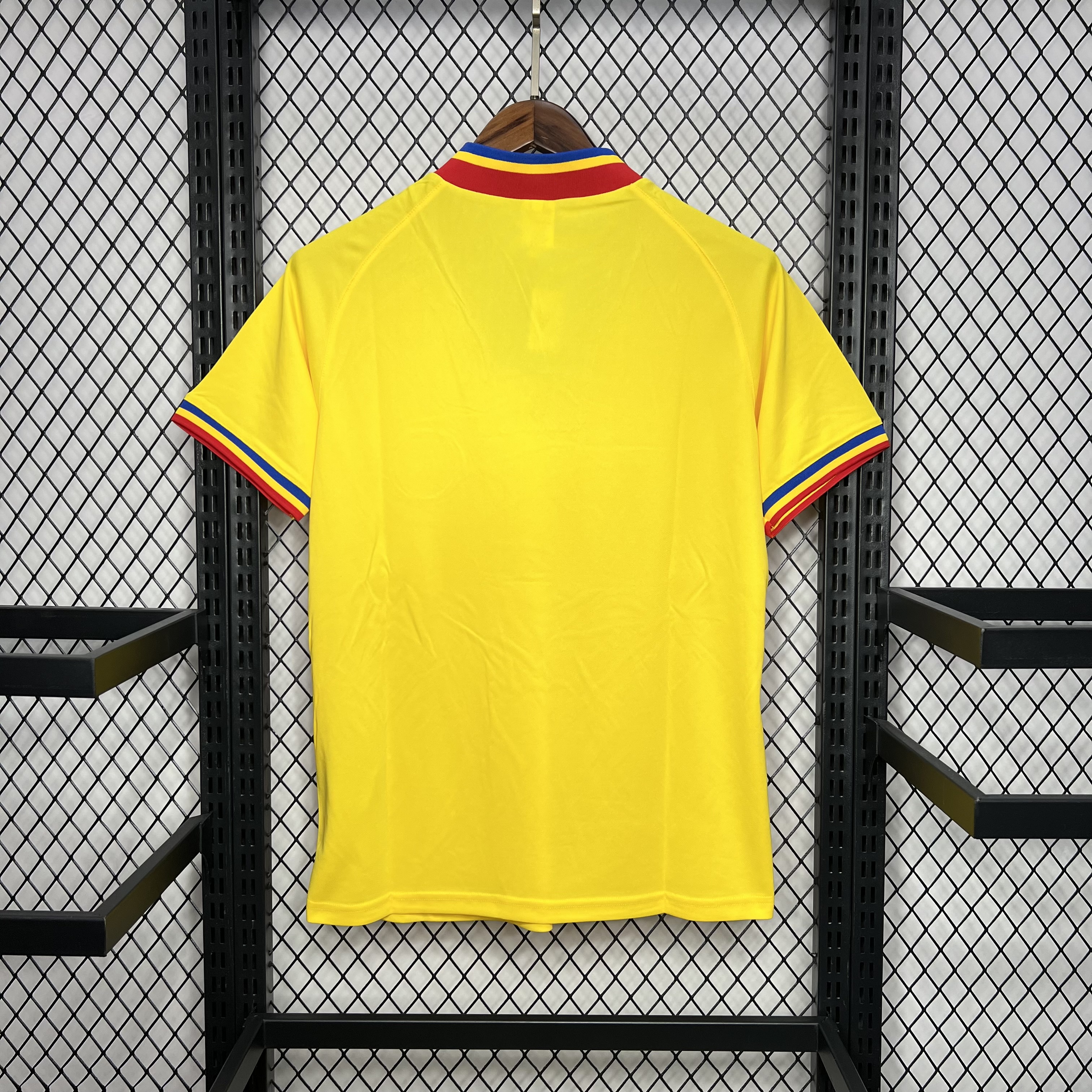 Higojerseys-Retro Romania 1994 Home Stadium Jersey