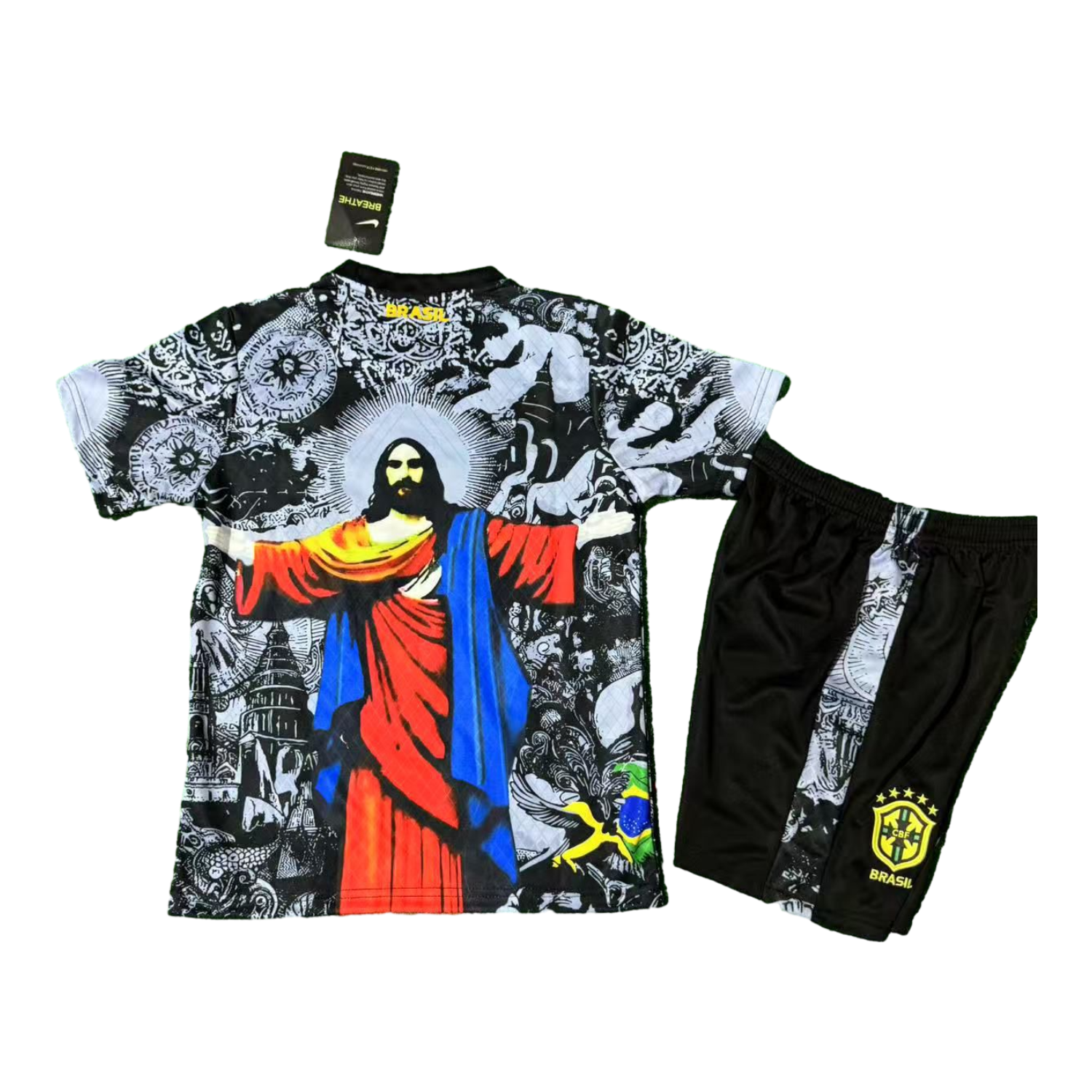 UltraTrikot-Brazil 25-26 Red Jesus Grey Special Kids Kit