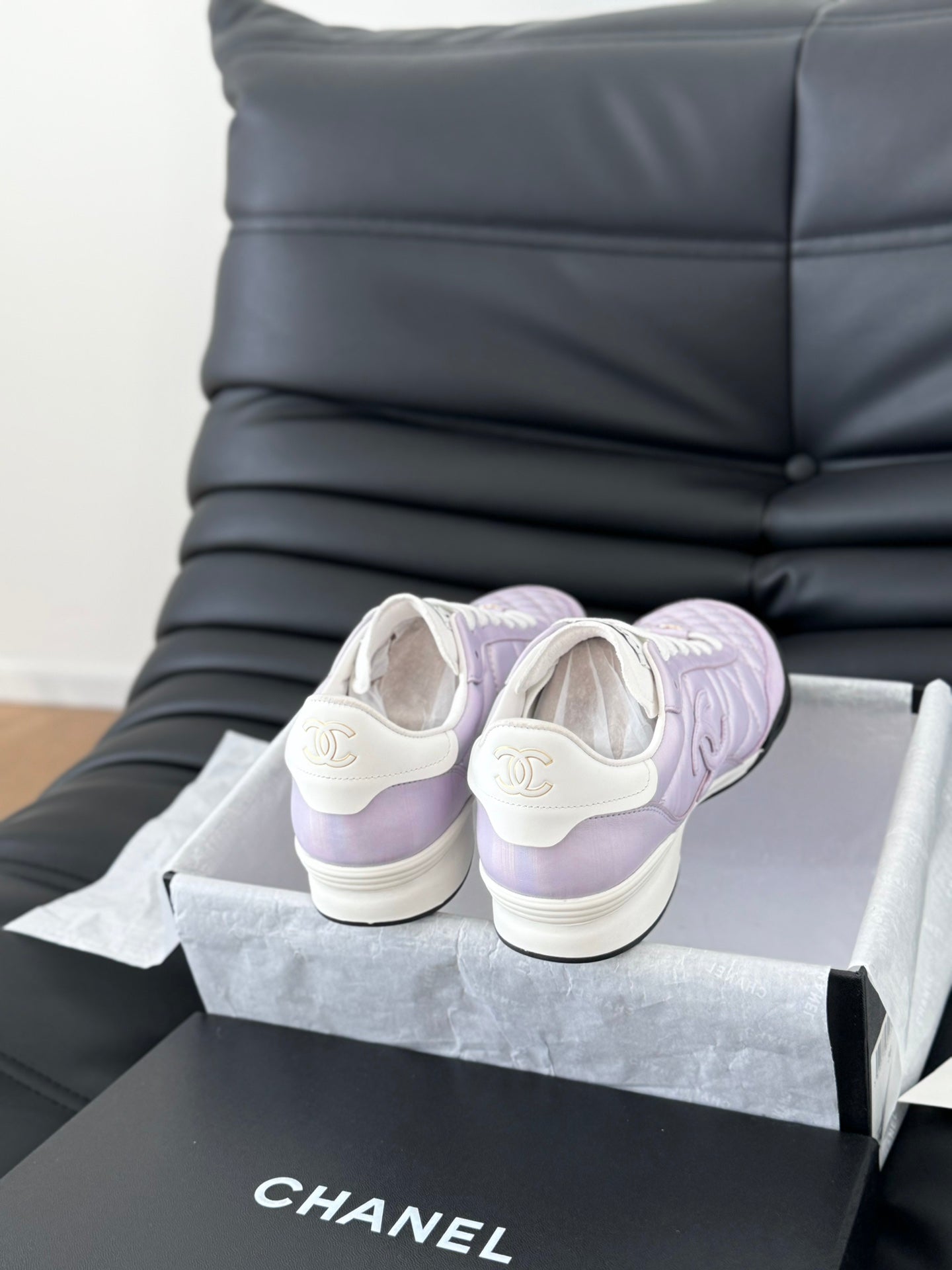 CC SNEAKER IN PALE PURPLE MIX WHITE EMBROIDERED LAMBSKIN、mysite、Cacoeks