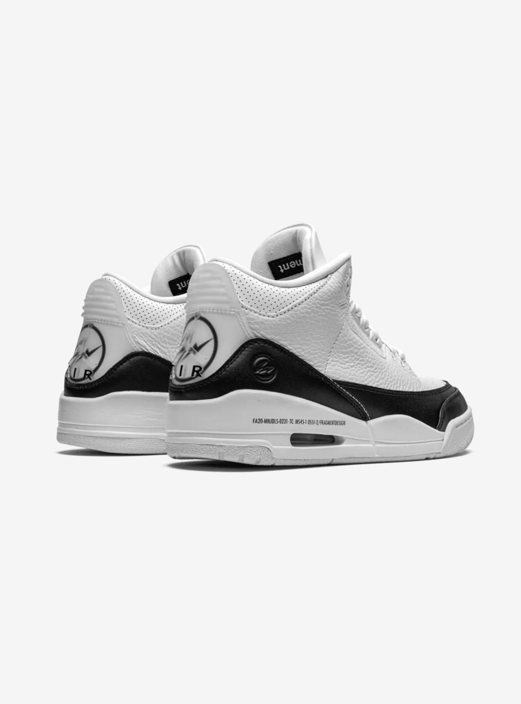 Air Jordan 3 Retro Fragment White Black、JORDAN、Cacoeks