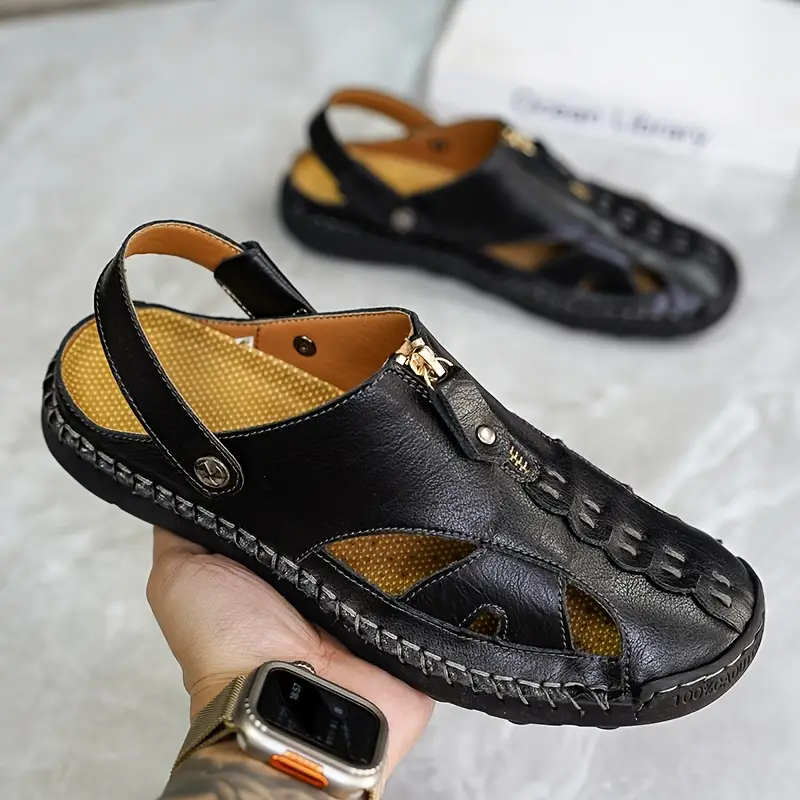 mens sandals outdoor closed toe   details 2