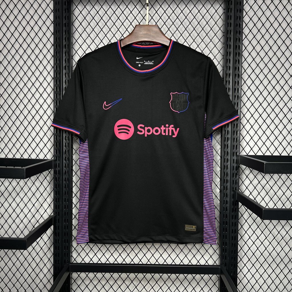 SIUjerseys-Barcelona 24-25 Black Pink Speical Jersey - Fans Version