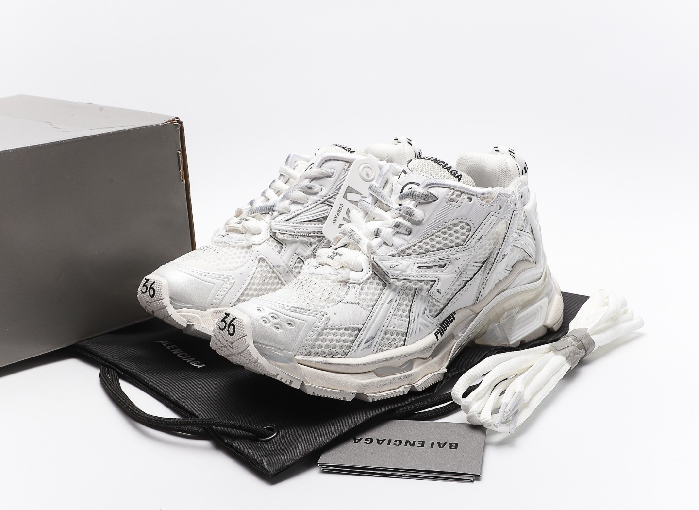 Balenciaga Runner Trainer In White、mysite、Cacoeks