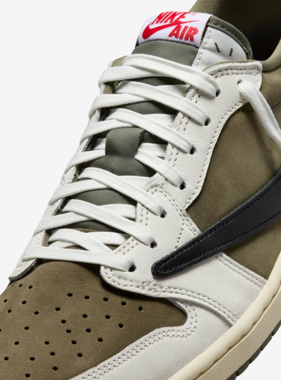 Air Jordan 1 Retro Low OG SP Travis Scott Reverse Olive、JORDAN、Cacoeks
