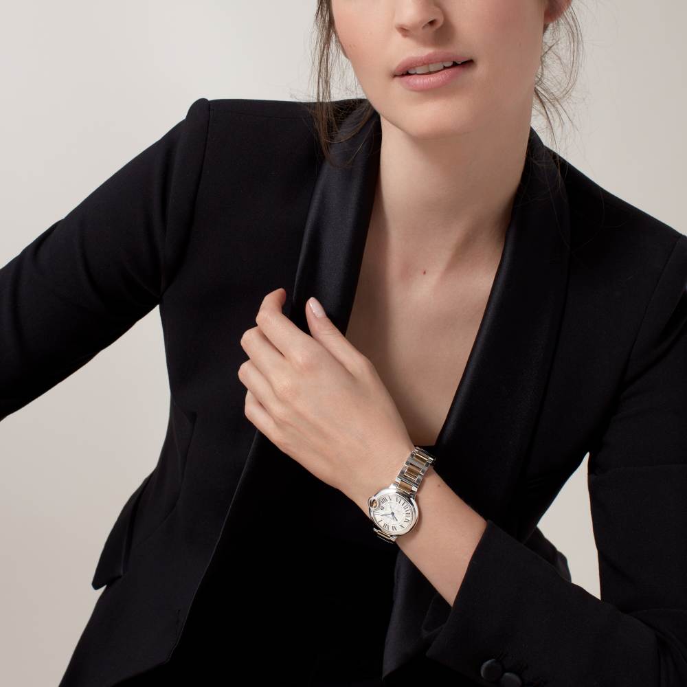 Super Clone 1:1 CARTIER Ballon Bleu BLEU Gold mix 33mm W2BB0029 Replica-fasswatch