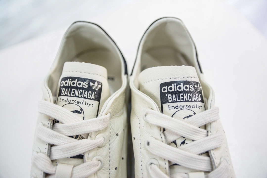 Balenciaga x Adidas Stan Smith Sneaker in Off White Black、mysite、Cacoeks