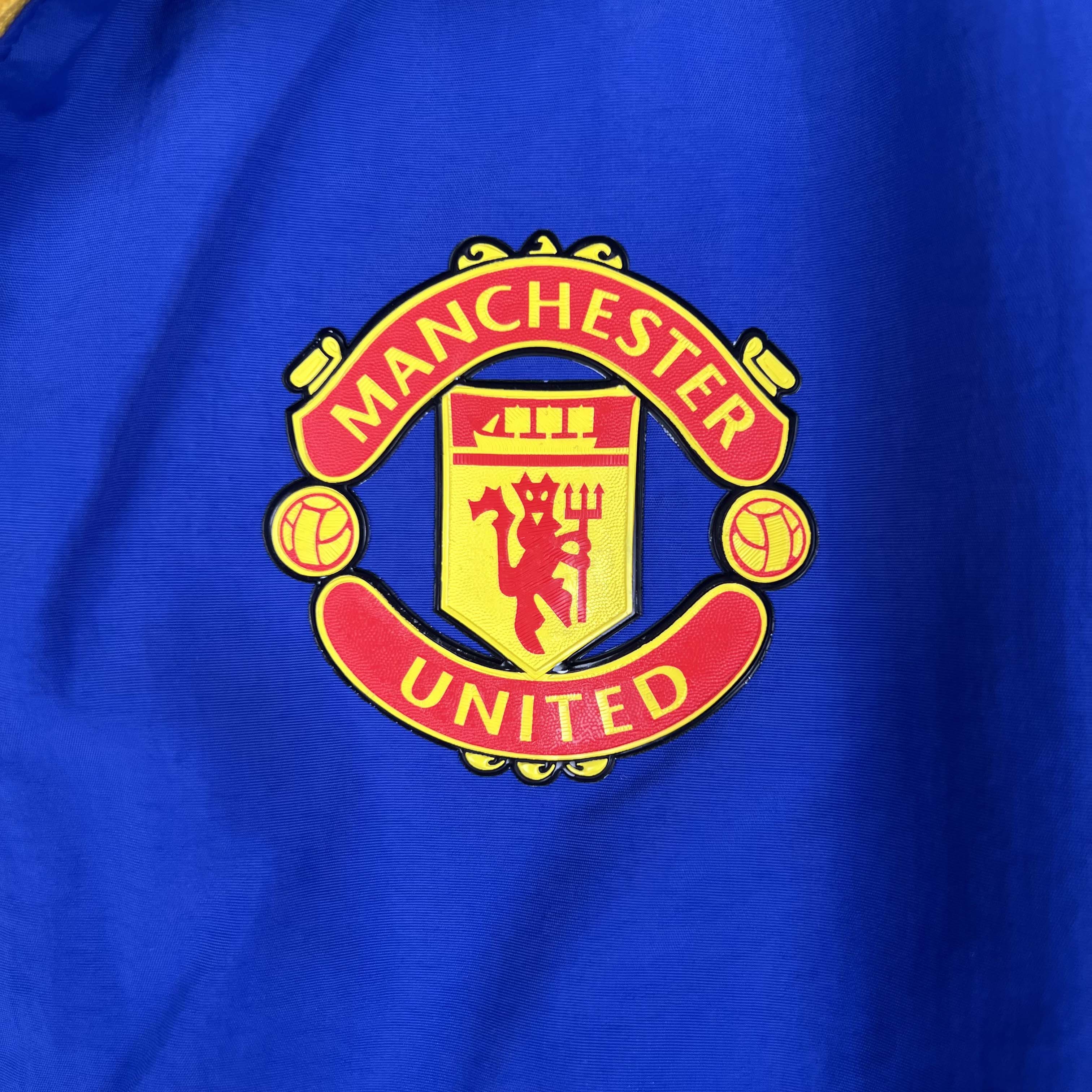 2023/2024 Manchester United Reversible Windbreaker(Blue-Green)Soccer Jersey 1:1 Thai Quality:football jersey mysite: unitedjerseyfootball 邓江浪:football