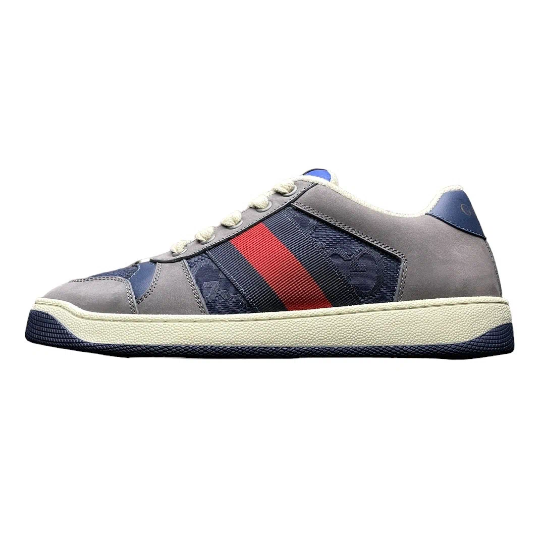 Gucci GG Screener Sneaker Blue Grey、mysite、Cacoeks