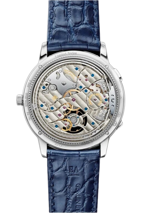 Jaeger-LeCoultre Hybris Mechanical Ref. Q1313581 Super Clone Watch – Moonphase Blue Dial White Gold Fake Replica