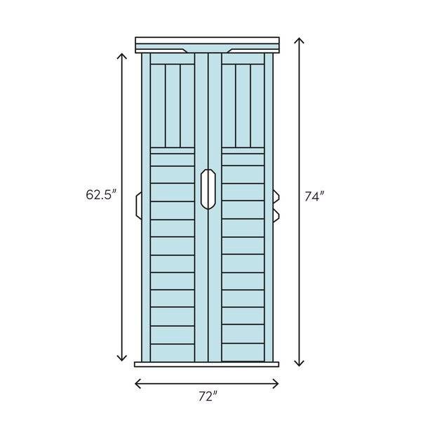 Today's Outdoor Living Large Garden Cabin 6' wide x 3' thick solid wood tool shed