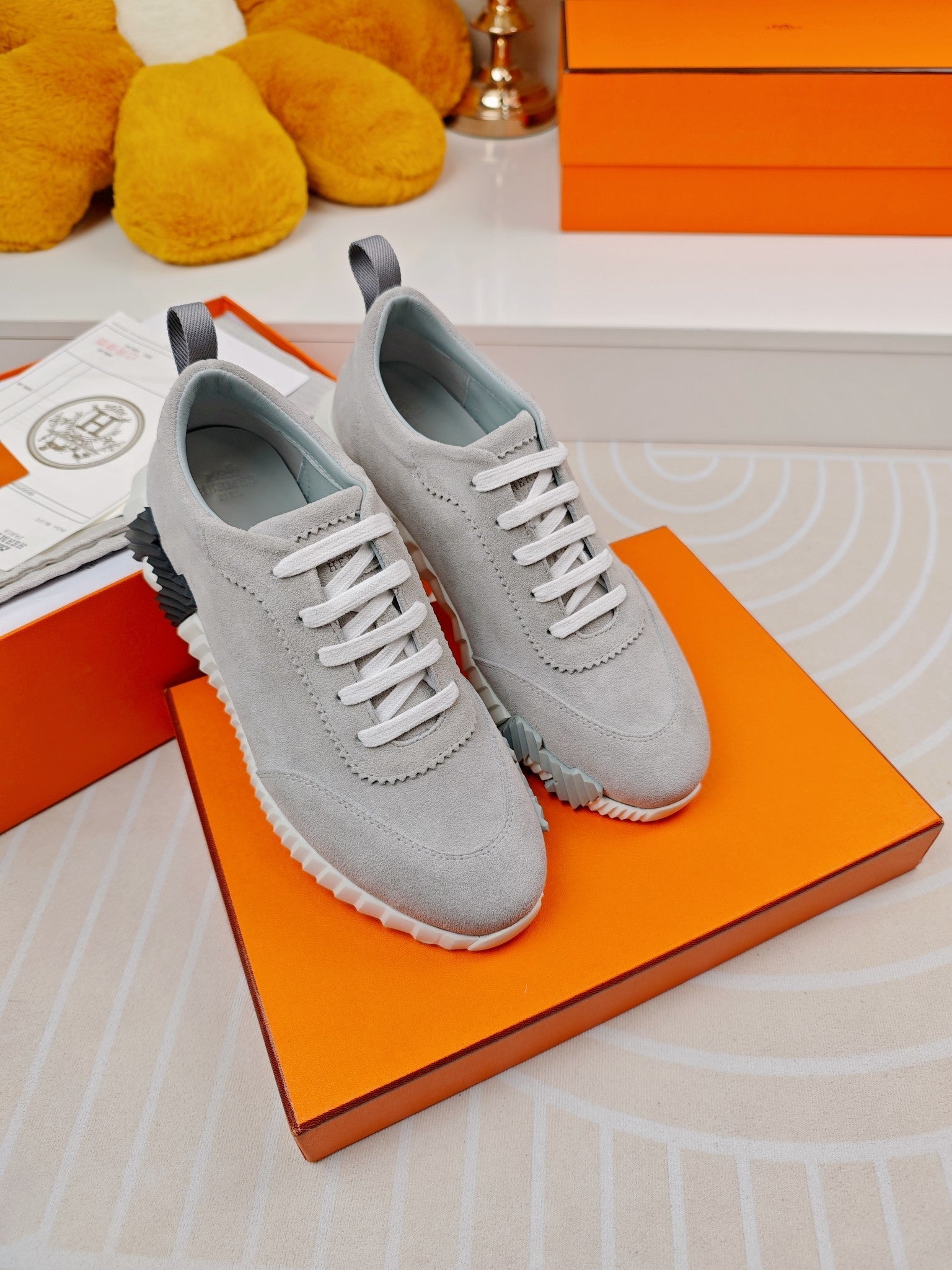 BOUNCING SNEAKERS GRAY CALFSKIN、mysite、Cacoeks