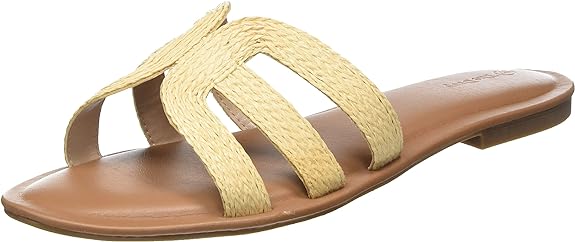 The Drop Women&#39;s Monika Flat H-Band Slide Sandal