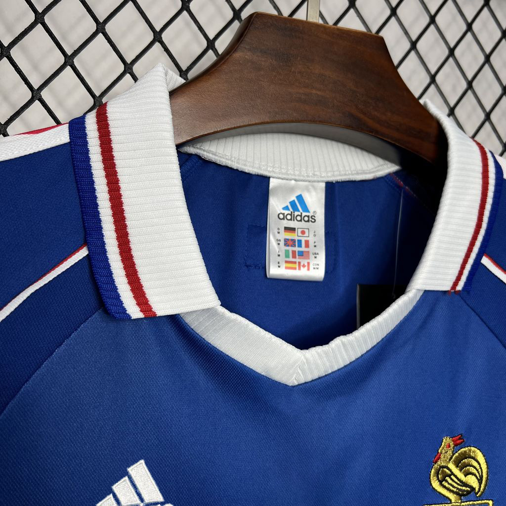 Higojerseys-Retro France 1998 Home Stadium Jersey