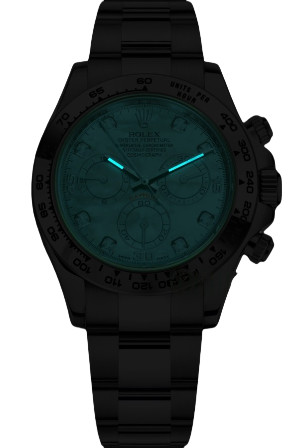 Rolex Cosmograph Daytona Super Clone Swiss Replica Watch White Gold Blue Dial Ref M116509-0064
