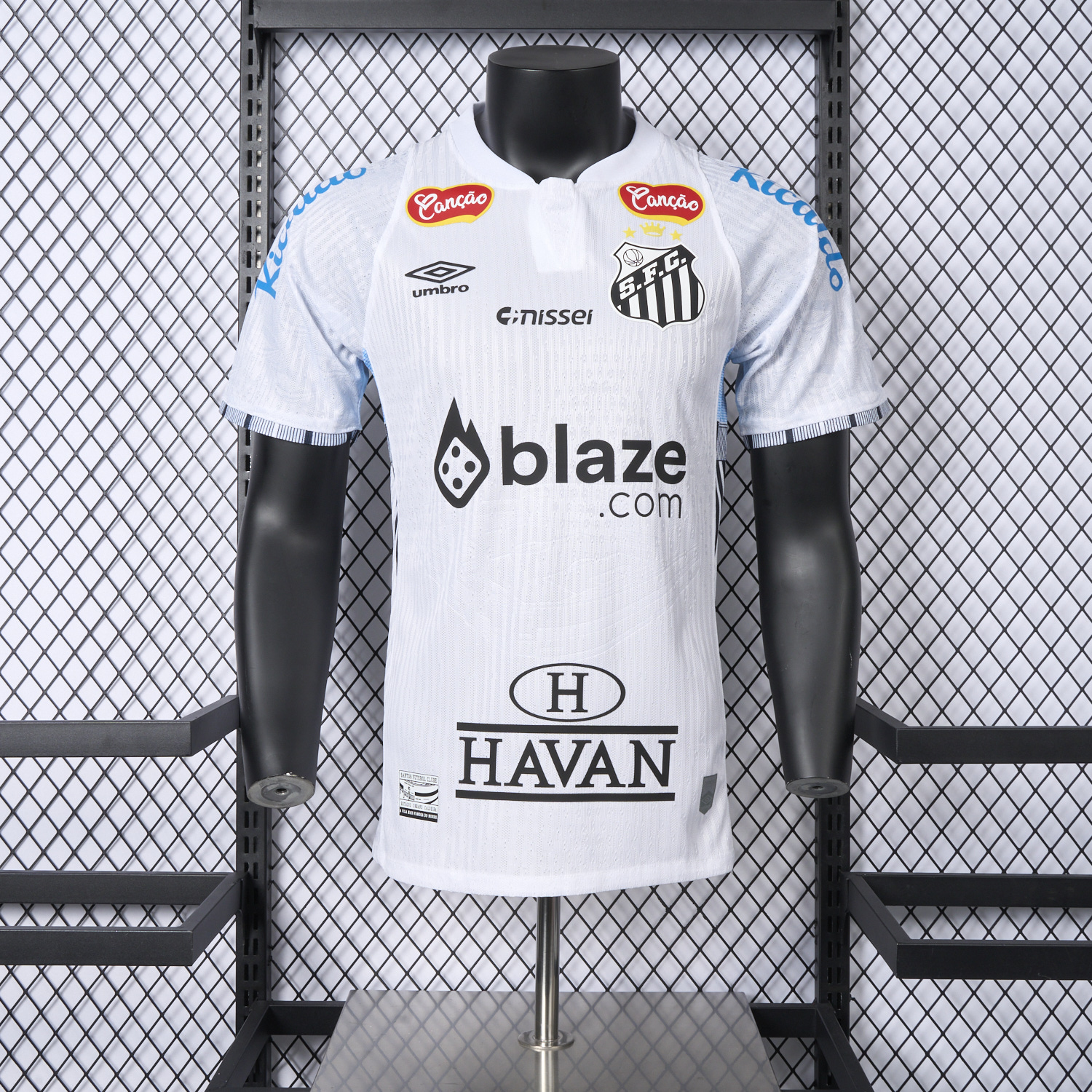 foot-Santos 25-26 Home Jersey With Sponsors - Player Version